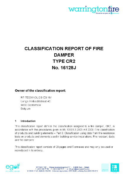 CR2 Classification Report 