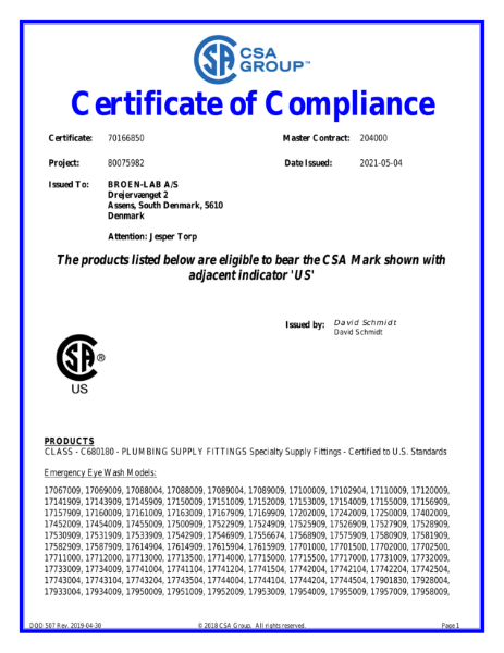 Certificate of Compliance