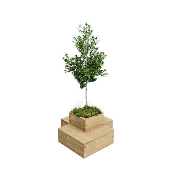 WoodBlocX Small Drumbeg Tree Planter