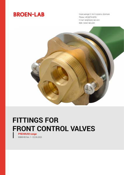 BROEN-LAB UNIFLEX FRONT CONTROL VALVES AND OUTLETS