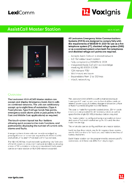 ViLX-ACM3 Datasheet