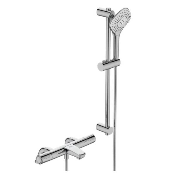 Ceratherm T100 Exposed Thermostatic Rim Mounted Bath Shower Mixer Pack