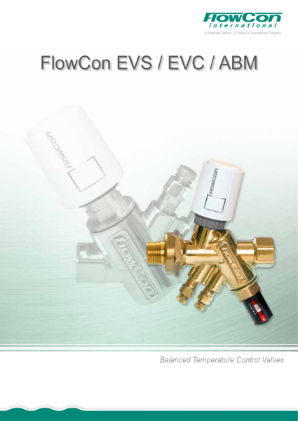 FlowCon EVS Balanced Temperature Control Valves