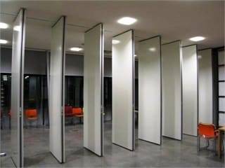 Sliding stacking panel partitions