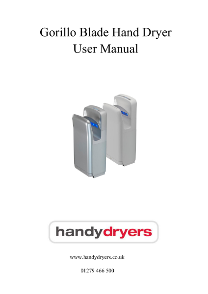 Gorillo Blade User Manual