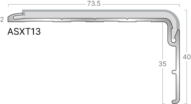 XT Aluminium Stair Edgings