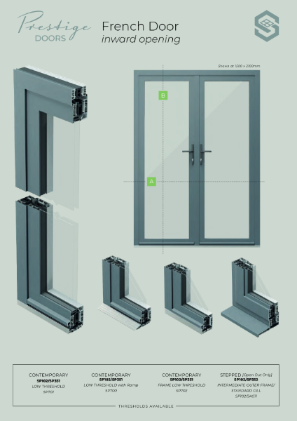 Prestige French Door Data Sheet