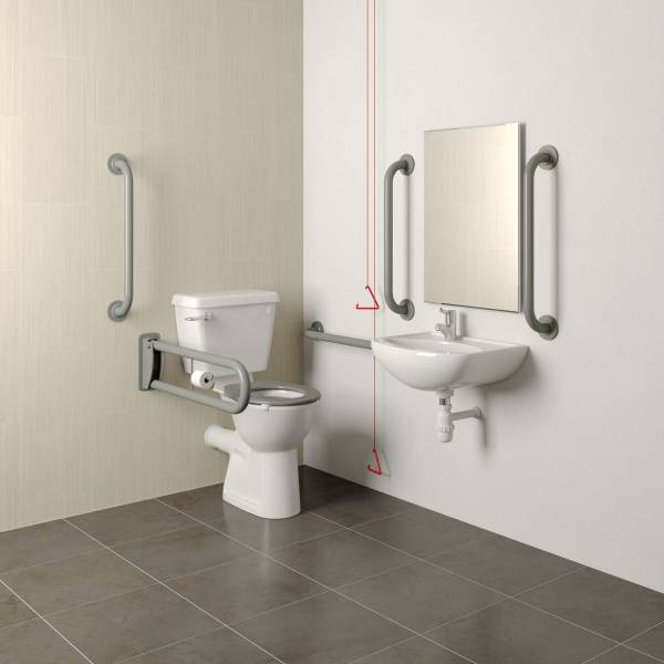 Atlas Close Coupled DocM Pack Left Hand 40cm Basin