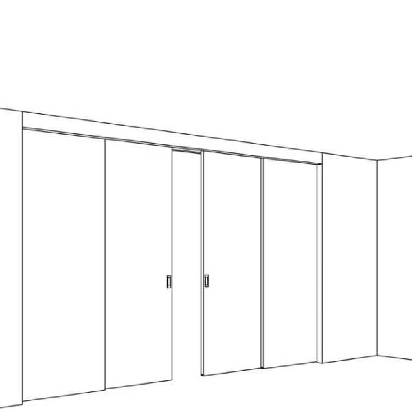 Junior 80 Z Telescopic (Sliding Door Hardware) - Sliding Door