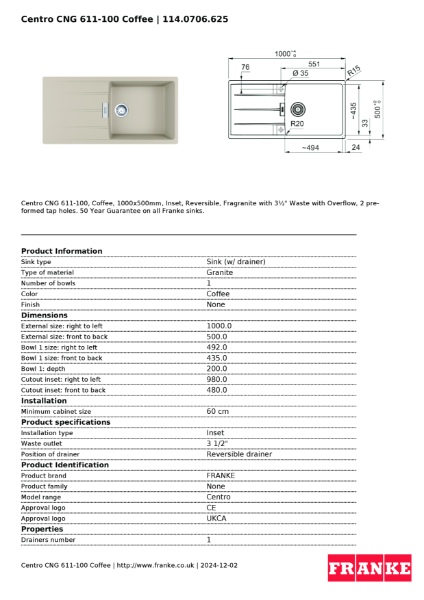 Product Sheet 114.0706.625