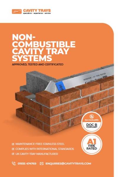 NON-COMBUSTIBLE CAVITY TRAY SYSTEMS
