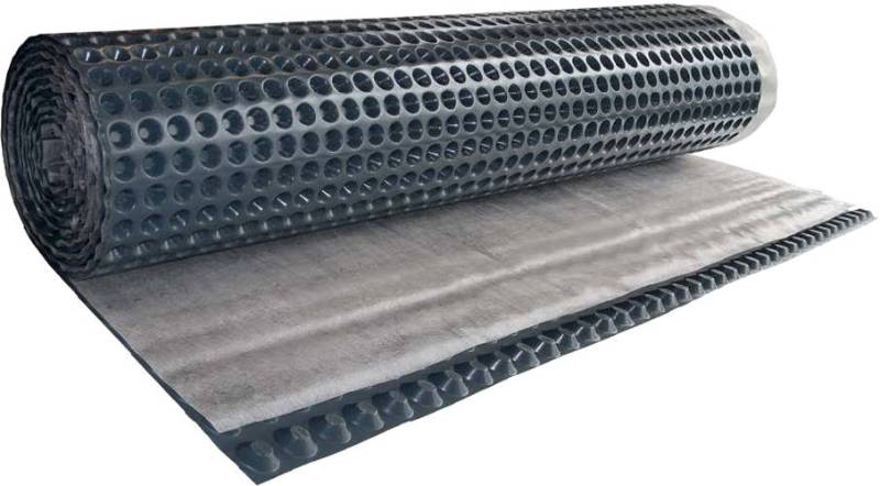 Protect and Drain - Wallbarn HDPE Protecto-drain 20G with Bonded Geotextile