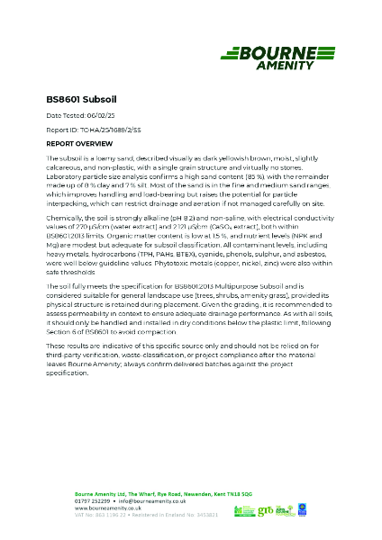BS8601 Subsoil