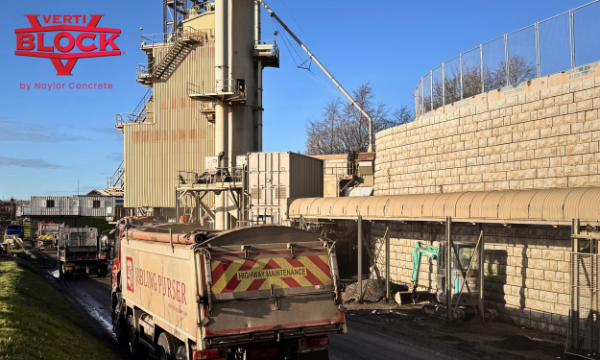 Verti-Block specified for constrained industrial site in Newcastle