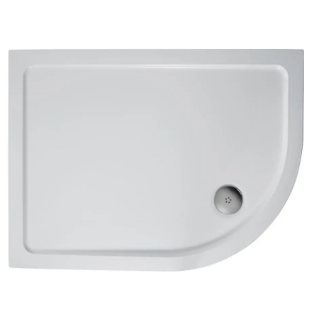 Simplicity Low Profile LH Offset Quadrant Flat Top Shower Tray