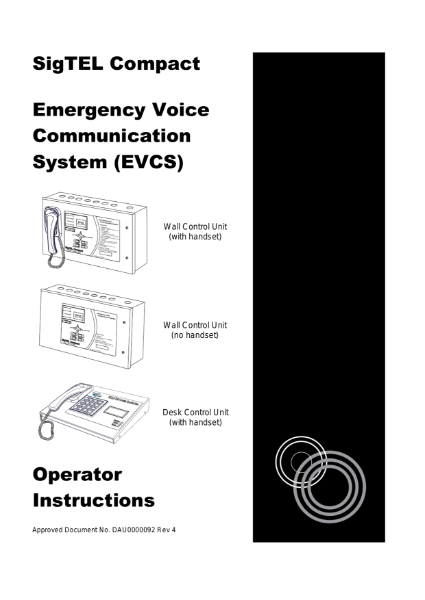 SigTEL Operations Instructions