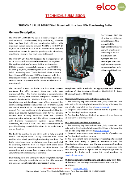 Technical Submission - THISION L PLUS 100 H2