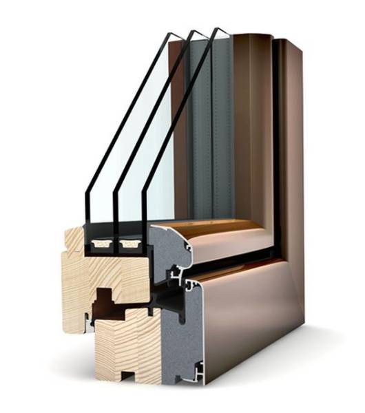 HF 310 Timber/ Aluminium Window