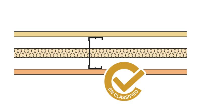 Siniat Single Frame Metal Stud Partition CS90R-15Un#15Aq-25G - Metal Stud Partitioning