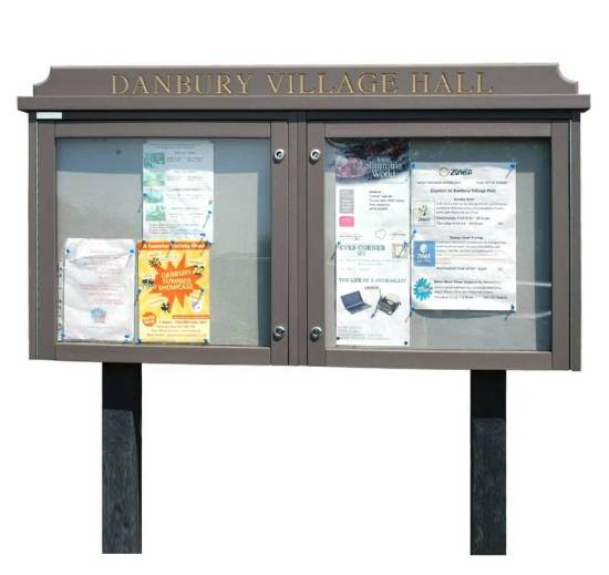 Double Bay Manmade Timber Noticeboard