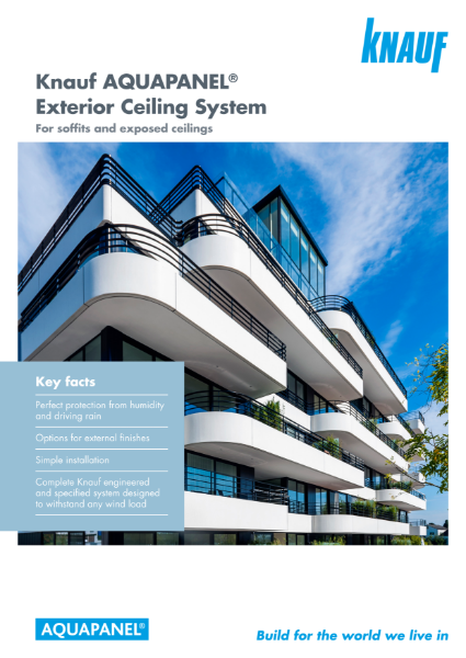 Knauf AQUAPANEL® Exterior Ceiling System Brochure