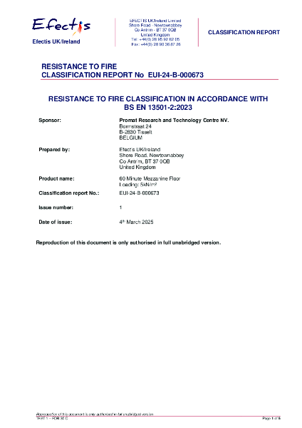 Fire classification report EUI_24_B_000673