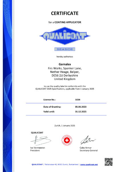 Qualicoat Seaside Class Powder Coating