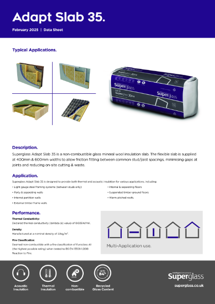 Superglass Adapt Slab 35 - Datasheet