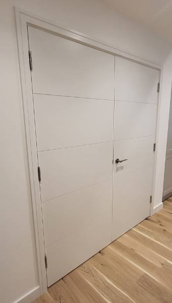 Double Door, NFR, Without Vision Panel - Non Fire Rated Double Timber Door