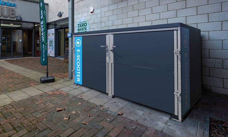 E-Scooter Storage and Charging Lockers