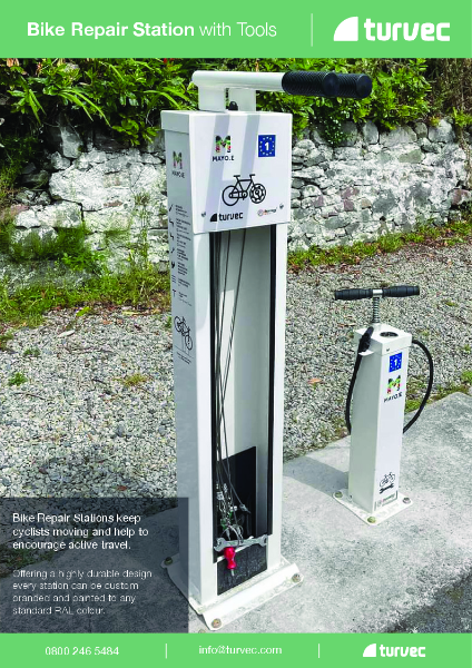 Bike Repair Station with Tools Spec Sheet