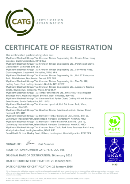 PEFC Certificate