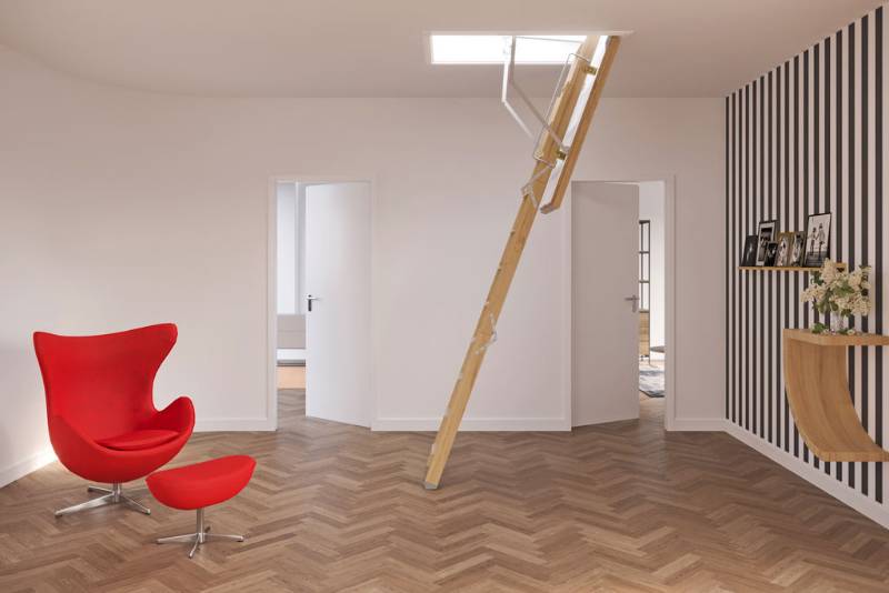 Fire rated timber loft ladder - Profiline F30 / F30 Plus / F60