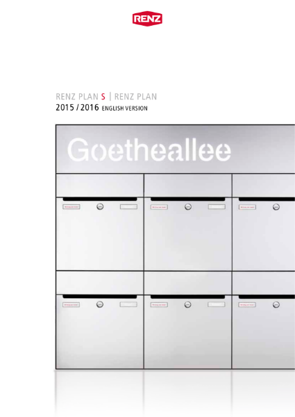 RENZ Plan Brochure