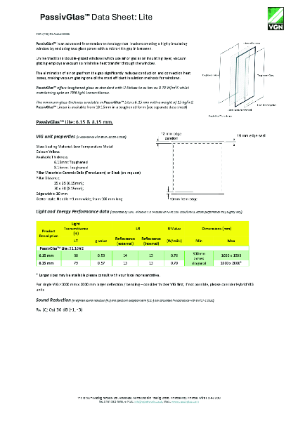 PassivGlas™ Lite Data sheet