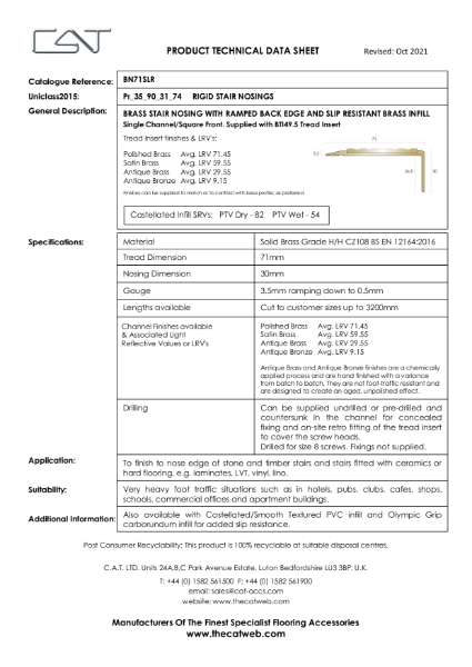 BN71SLR with BTI49.5 Datasheet