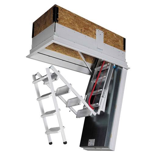 Isotec 200 - Fire Resistant Steel Loft Ladder - Retractable Loft Ladder