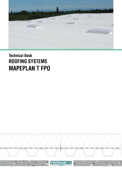 Technical guidance for the application and installation of Mapeplan FPO synthetic waterproofing membranes for flat roofs.