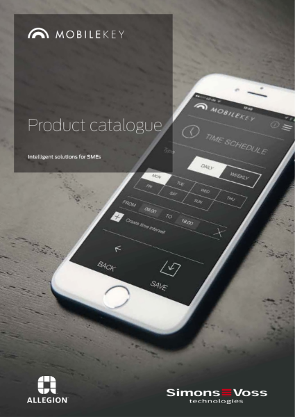 Allegion SimonsVoss Mobile Key Catalogue