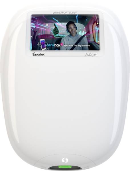 AdDryer™ Smart IoT Plug & Play Hand Dryer with Screen (Energy & Carbon Tracking) - Smart IoT Hand Dryer with HD Screen