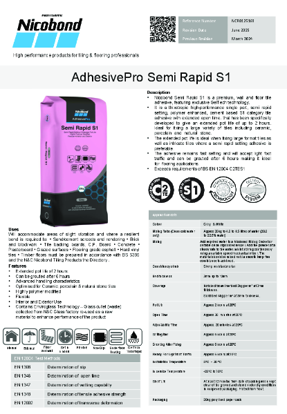 Nicobond Semi Rapid Pro S1 Adhesive