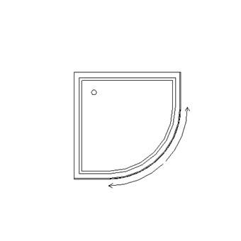 Quadrant shower cubicle assembly