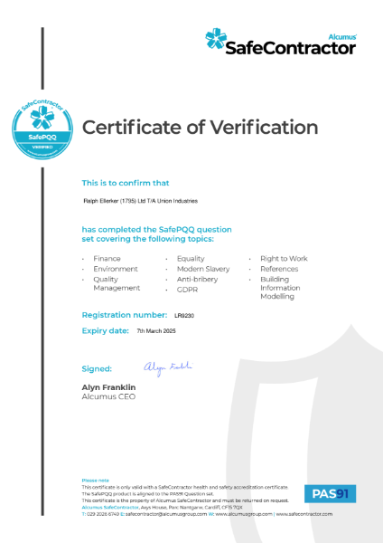 Alcumus Safe Contractor 