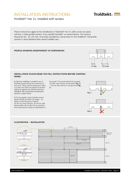 Line  installation instructions