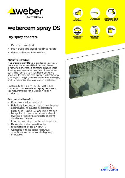 webercem spray DS - Technical datasheet