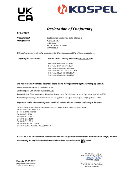 UK Conformity Assessed (UKCA)