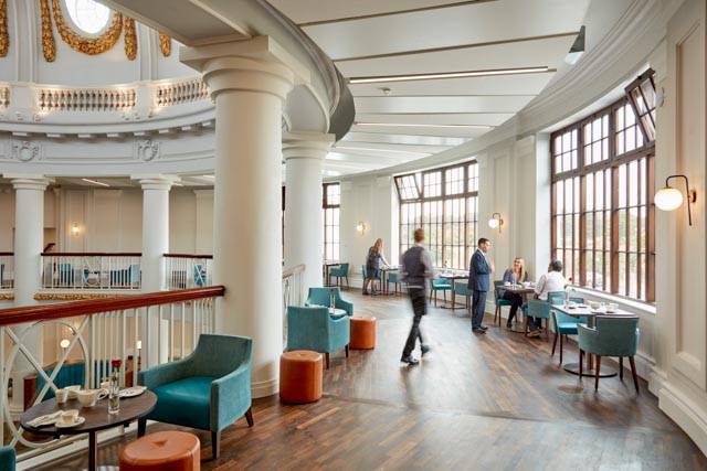 Striking circular floor for landmark pleasure dome