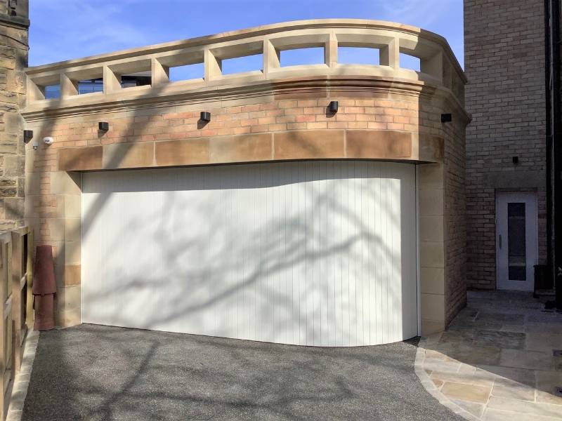 New angle on garage design provides easier vehicle access