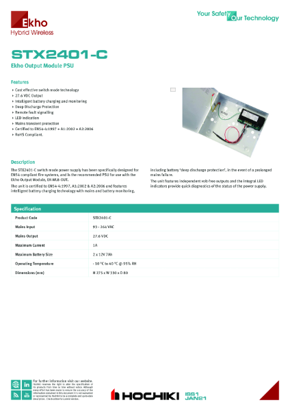 STX2401-C Ekho Output Module PSU