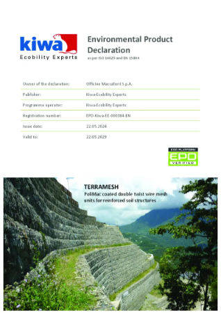 EPD-Kiwa-EE-000384-EN TERRAMESH (wire mesh units, Officine Maccaferri S ...